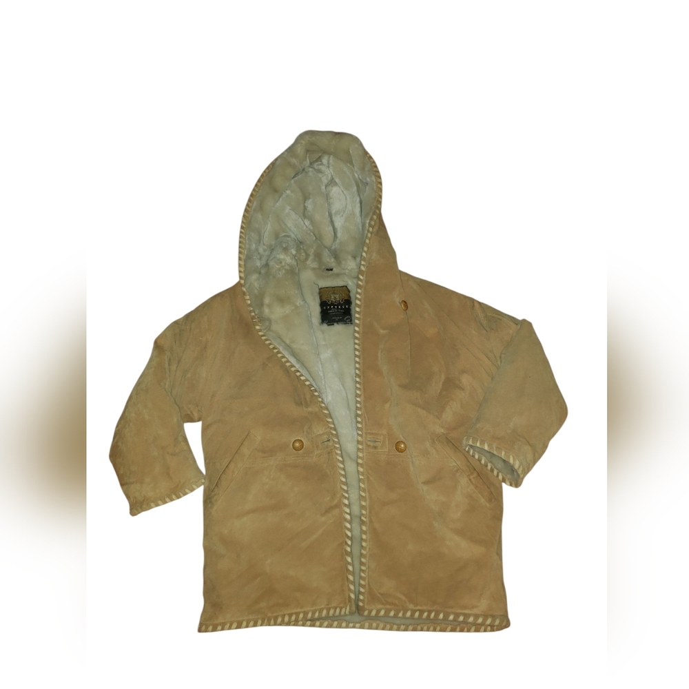 • Depuis 1981 Express Avenue De L'opera Faux Fur Leather Coat• 